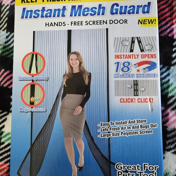 Instant Mesh Guard Hands-Free Screen Door - Picture 1 of 3